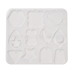 Moule en silicone pour boucles d'oreilles et pendentifs&nbsp;X1-DIY-Q033-01D