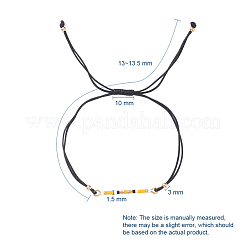 Verstellbare geflochtene Perlenarmbänder&nbsp;BJEW-JB04853