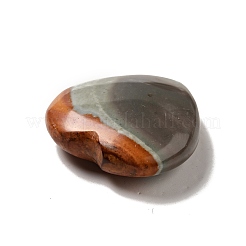 Natürlicher Wüstenjaspis/polychromer Jaspis Herz-Liebesstein&nbsp;G-C010-04