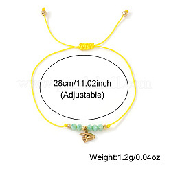 Geflochtene Armbänder mit Fischanhängern aus Messing&nbsp;BX9952
