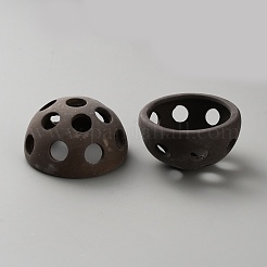 Ornements de maison en porcelaine avec cachette de crevettes et de poissons&nbsp;DIY-WH0660-04