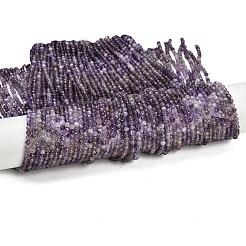 Natürlichen Amethyst Perlen Stränge&nbsp;G-RM2025-B38-3mm