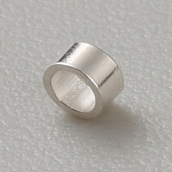 925 argent sterling perles tube&nbsp;STER-WH0061-24K