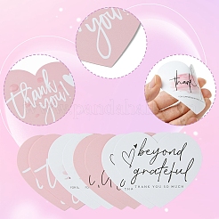 4 Beutel 4 Stile beschichtetes Papier Dankeschön-Grußkarte&nbsp;DIY-FS0007-88