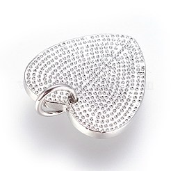 Colgantes de latón bases rhinestone&nbsp;KK-G364-07P