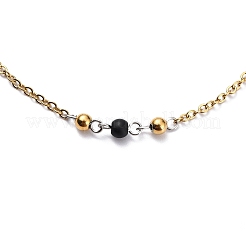 Collane di perline in acciaio inossidabile 304&nbsp;NJEW-H210-K-G