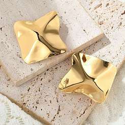 Pendientes de botón de acero inoxidable 304&nbsp;EJEW-Z084-11G