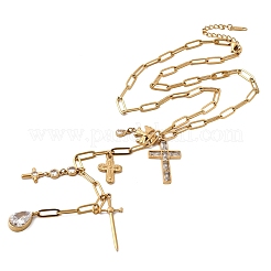 Halskette mit langem Quasten&nbsp;NJEW-G199-04G
