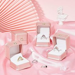 Scatole regalo anello in pelle pu&nbsp;LBOX-NB0001-03A