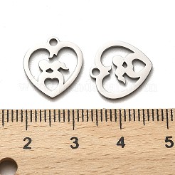 Ciondoli in acciaio inossidabile chirurgico 316 anti-ossidazione per San Valentino&nbsp;LS-STAS-H190-15P-01