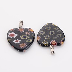 Pendente di vetro millefiori fatto a mano&nbsp;X-G23C9011