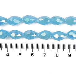 Fili di perle di vetro elettrolitico opaco tinta unita&nbsp;LS-EGLA-N013-J4mm-B05