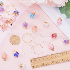DIY Weinglas-Anhänger-Schmuckset&nbsp;GLAA-SC0001-86