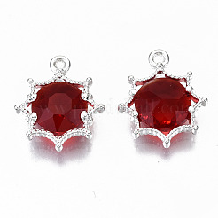 Colgantes de cristal facetado&nbsp;GLAA-S191-002-S-NR