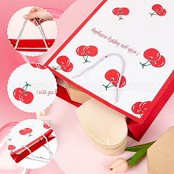 1 Stück Papiertüten mit Kirschen-Aufdruck zum Valentinstag&nbsp;ABAG-SP0001-12