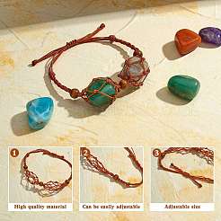 4 Stück geflochtenes Nylonarmband&nbsp;BJEW-SZ0002-48B