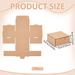 Boîtes d'expédition pliables en carton&nbsp;CON-WH0117-20