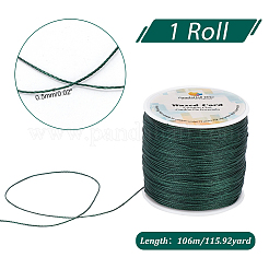 1 Rolle runde gewachste Polyesterkordeln&nbsp;YC-PH0002-44E