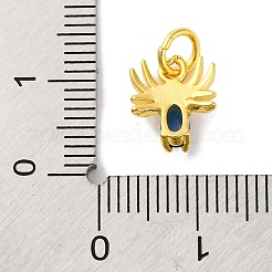 Micro Pave Bijoux de zircone cubique en laiton de placage en râtelier&nbsp;KK-F881-02G-03