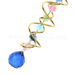 Attrape-soleil suspendus en spirale de fer&nbsp;HJEW-F025-01G-01