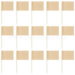 100 stuzzicadenti da cocktail con bandierina di carta&nbsp;DIY-CN0003-57A