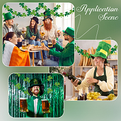 4 Beutel Filz-Kleeblatt-Hängebanner zur Dekoration des St. Patrick's Day&nbsp;AJEW-CY0002-43