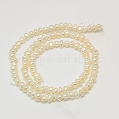 Brins de perles de culture d'eau douce naturelles de qualité aa&nbsp;PEAR-L003-C-03-01