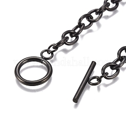 Bracelets unisexes en acier inoxydable 304 avec chaîne en câble&nbsp;X-BJEW-P245-39B