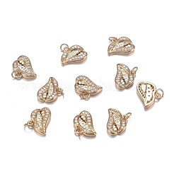 Messing Mikro klar Zirkonia Charms&nbsp;ZIRC-F120-084G