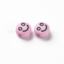 Perline acriliche rosa perla opache&nbsp;X-MACR-N008-42-C03
