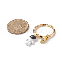Porte-clés pendentif astronaute en alliage de peinture cuite&nbsp;KEYC-JKC00451