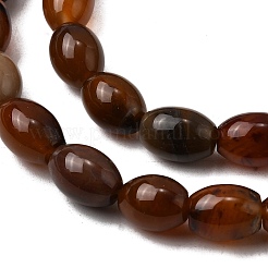 Chapelets de perles en bois pétrifié naturel&nbsp;G-K362-I12-02