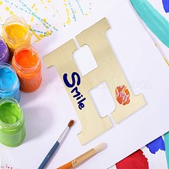 Découpes vierges en bois non finies lettre&nbsp;DIY-ZX040-01H