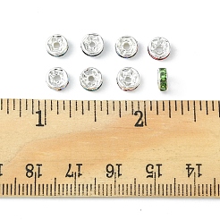 80 Stück 8 Stile Messing-Strass-Abstandsperlen&nbsp;RB-FS0001-03