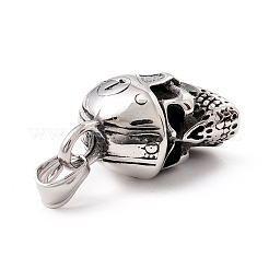 Pendenti in acciaio inossidabile 304 in stile tibetano&nbsp;STAS-P305-23AS