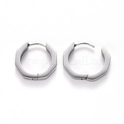 Orecchini a cerchio huggie in acciaio inossidabile 304 anti-ossidazione&nbsp;STAS-S103-25P