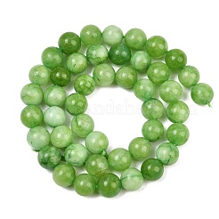 Naturali tinti giada bianca fili di perline&nbsp;GG-CBAEB22-B01-8mm-14