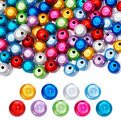 90 Stück 9 Farben matt sprühlackierte Acrylperlen&nbsp;OACR-TA0001-79