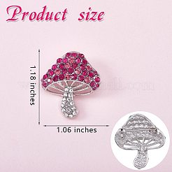 Broche champignon en zircone cubique&nbsp;JBR102A