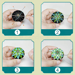 DIY Sticken Temari Ball Schlüsselanhänger Kits&nbsp;DIY-I064-A05