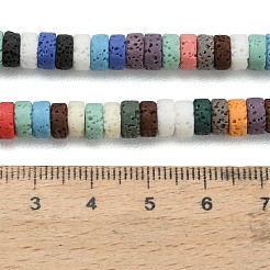 Synthetische Lavasteinperlenstränge&nbsp;G-A317-A01-01