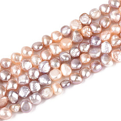 Brins de perles de culture d'eau douce naturelles&nbsp;PEAR-N027-01A