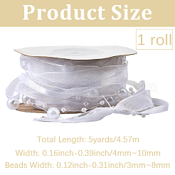 Band aus Polyester und Kunststoffperlen&nbsp;OCOR-WH20012-61B