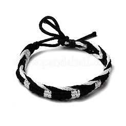 Bracelets d'amitié tressés en cordon de coton ajustable&nbsp;FB-CBA27E8-01A