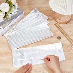 1122 Stück 8 Arten runde Aluminiumfolienaufkleber Versiegelungsetikett&nbsp;DIY-BC0016-83