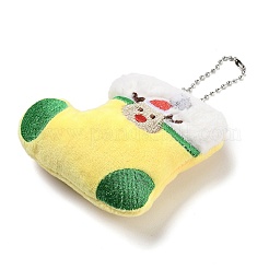 Décorations suspendues en peluche sur le thème de Noël&nbsp;HJEW-D030-01H