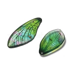 4 pendentif ailes de papillon en résine époxy transparente&nbsp;X-RESI-C057-04D