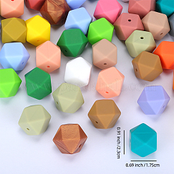 Sechseckige Silikon-Fokusperlen&nbsp;LS-SI-JX0020A-06