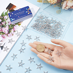 100 pièces pendentifs en alliage de style tibétain&nbsp;FIND-SC0006-78