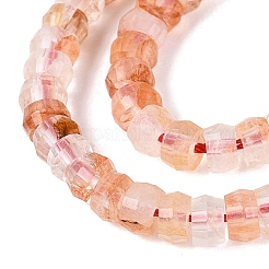 Quartz hématoïde naturel / brins de perles de quartz ferrugineux&nbsp;G-Q606-46A-09
